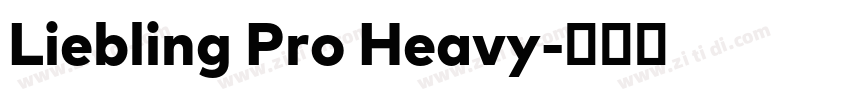 Liebling Pro Heavy字体转换